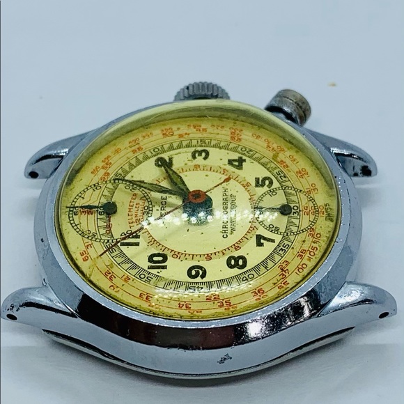 SOLD Vintage Swiss made Pierce Pilots chronograph - Picture 7 of 8